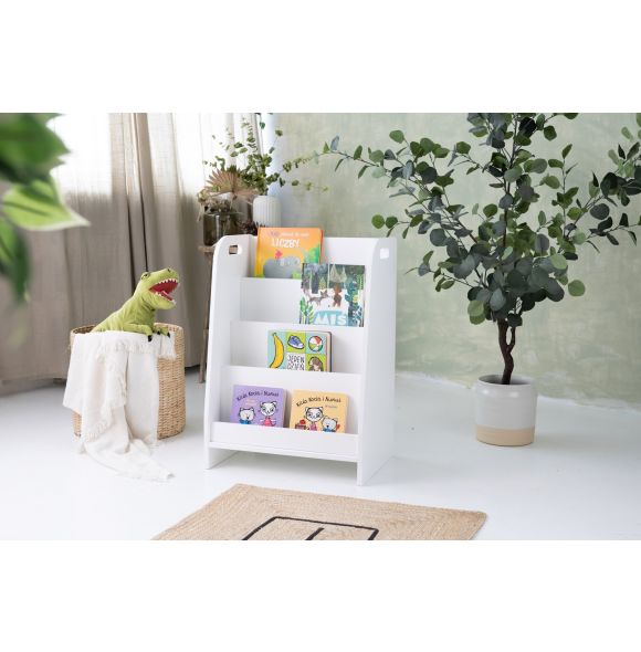 Montessori bookshelf, white, 50 cm