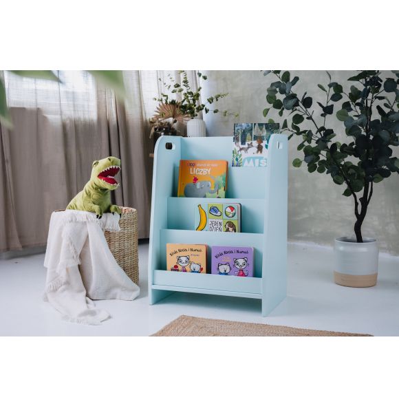 Montessori bookshelf, mint, 50 cm