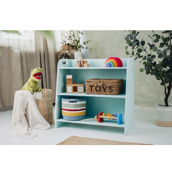 Montessori toy shelf, mint, 73 cm